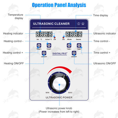 Skymen JP-120ST 38L 고출력 디지털 산업용 초음파 세척기 (스테인리스 스틸 탱크, DPF 필터 블록용)