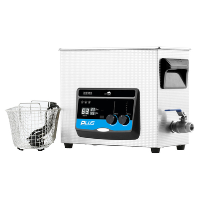 SUS304 6.5L 산업적 벤치탑 초음파 세척기 180/300W 2 밀리미터 탱크